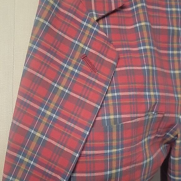 GAP Red Plaid Jacket, Size XS - Picture 2 of 4
